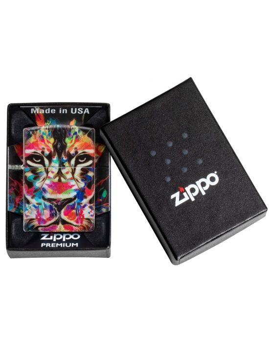 Zippo Aansteker Lion Design - detail