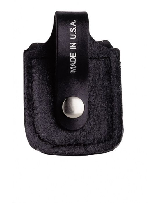 ZIPPO LPLBK POUCH BLACK/LOOP - vooraanzicht