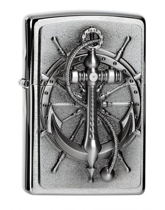 ZIPPO Aansteker PL 200 NAUTIC EMBLEM - vooraanzicht