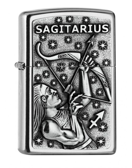 ZIPPO Aansteker PL 207 SAGITARIUS Tierkr. V19 - vooraanzicht