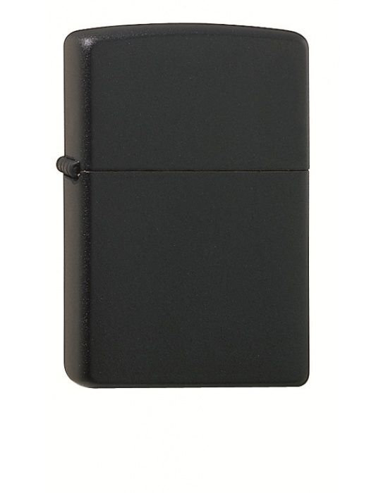 ZIPPO Aansteker PL 218C MEDIA CHROME BLACK MATTE - vooraanzicht