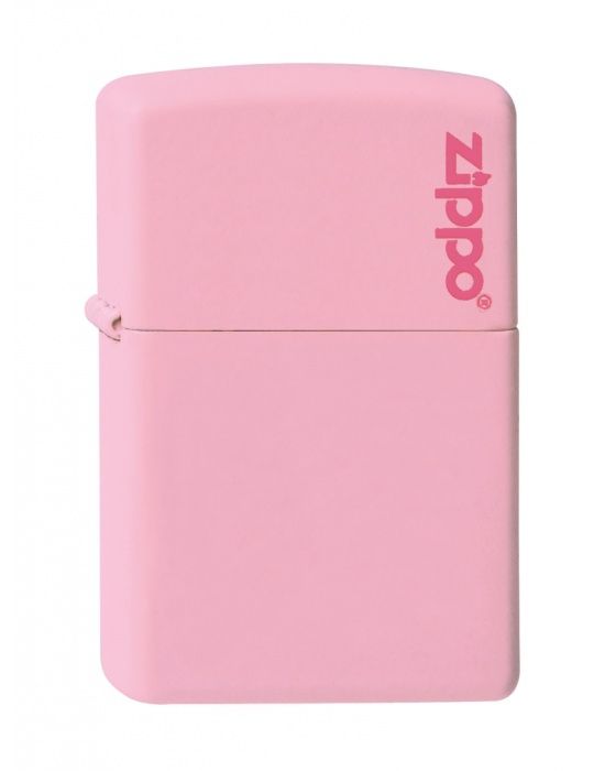 ZIPPO Aansteker PL 238ZL PINK MATTE W/ ZIPPO LOGO - vooraanzicht