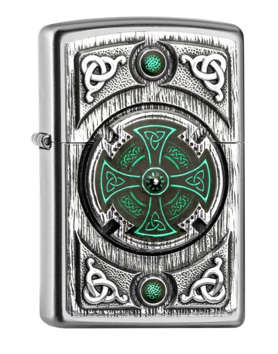 ZIPPO Aansteker PL CELTIC GREEN CROSS - vooraanzicht