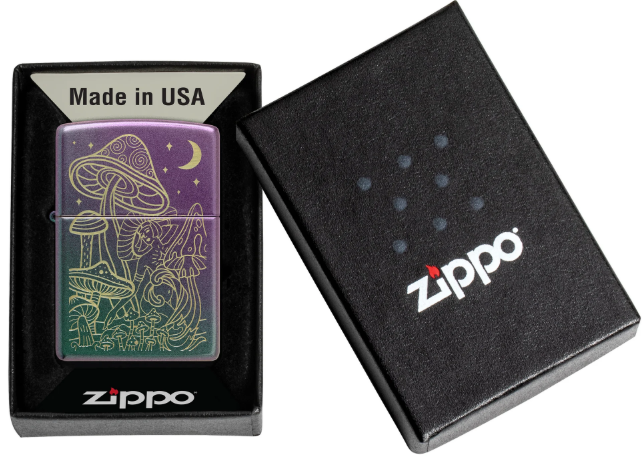 Zippo 49146 Mushrooms Design aansteker detail