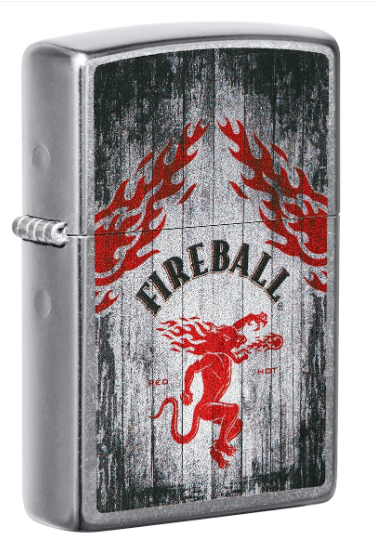 Zippo Aansteker Fireball Design - vooraanzicht