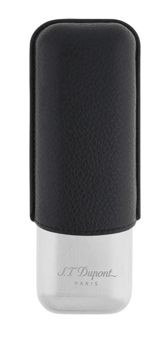 Dupont - 2 Cicar Case - Leather Black - vooraanzicht