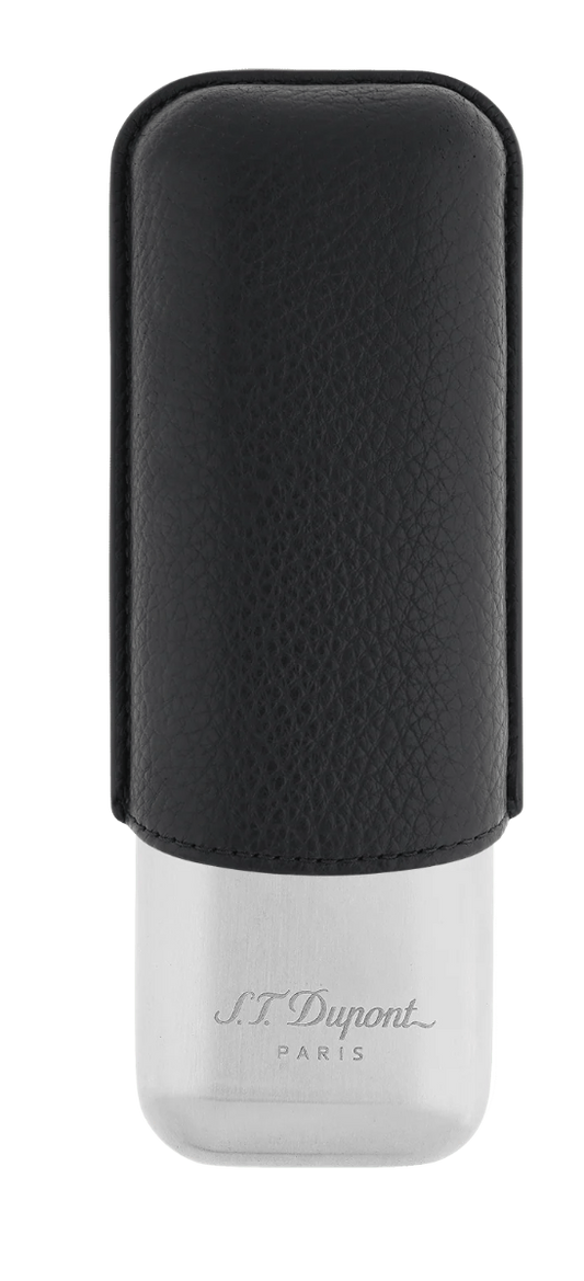 Dupont - 2 Cicar Case - Leather Black - vooraanzicht