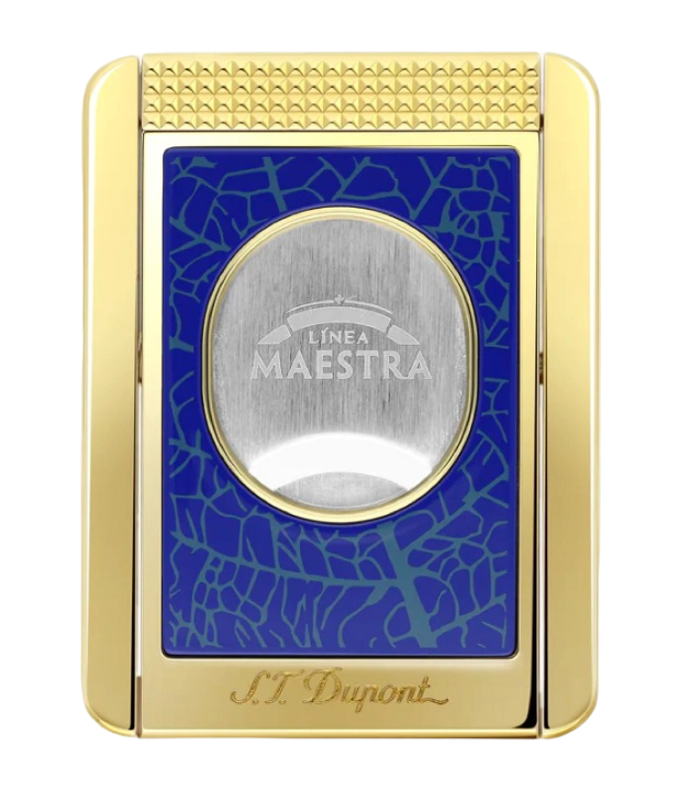 Dupont - Cutter Stand Partagas - Blue/Gold - detail