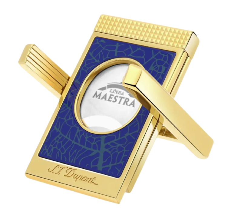 Dupont - Cutter Stand Partagas - Blue/Gold - vooraanzicht