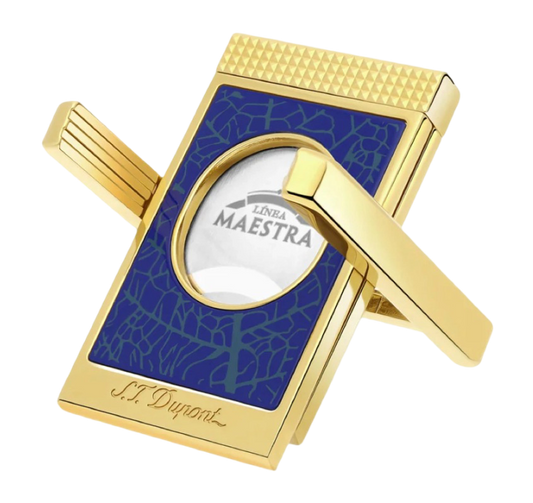 Dupont - Cutter Stand Partagas - Blue/Gold - vooraanzicht