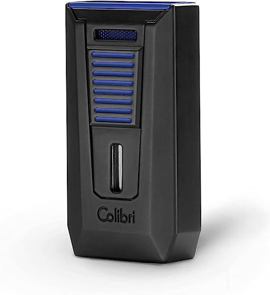Colibri Double Flame Slide Black/Blue - vooraanzicht