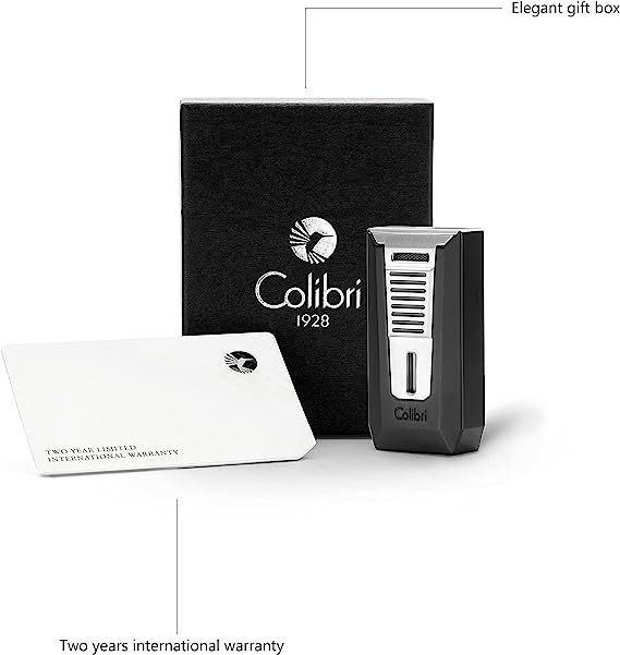 Colibri Double Flame Slide Black/Chrome - detail