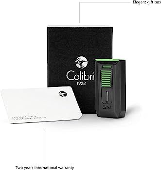 Colibri Double Flame Slide Black/Green - detail