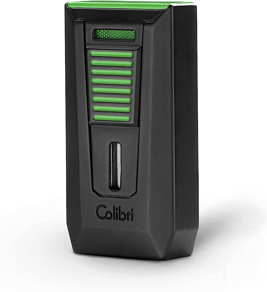 Colibri Double Flame Slide Black/Green - vooraanzicht