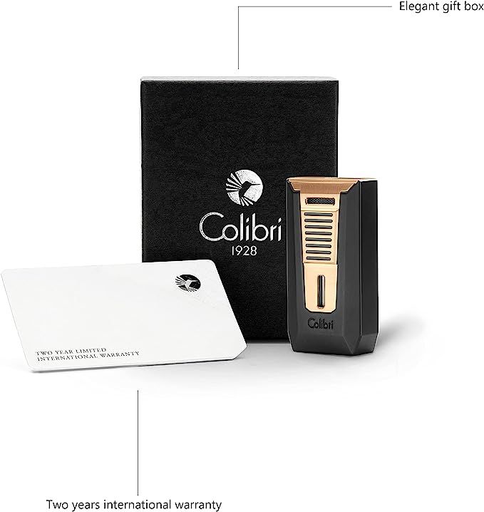 Colibri Double Flame Slide Black/Rose Gold - detail