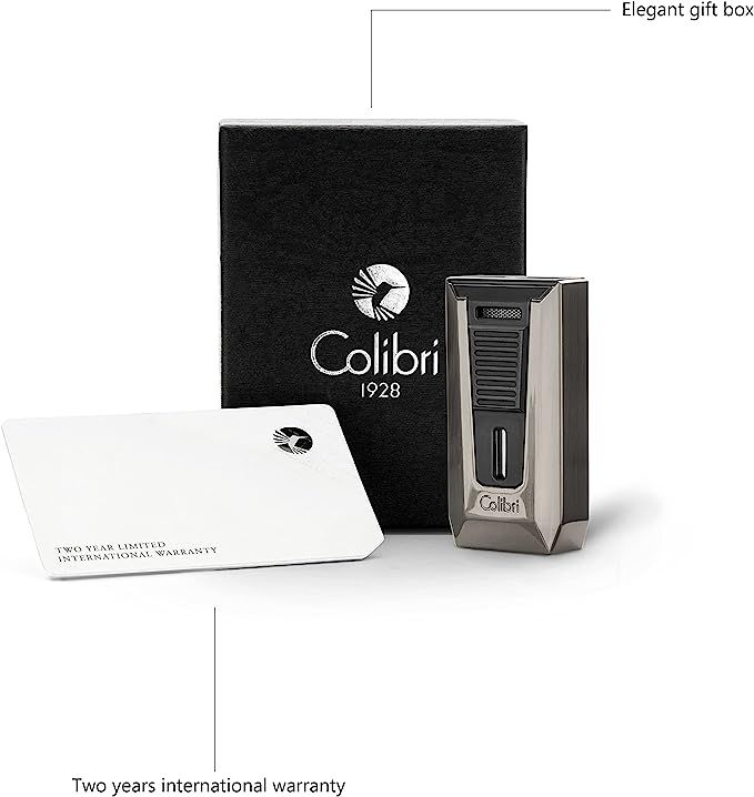 Colibri Double Flame Slide Gunmetal/Black - detail