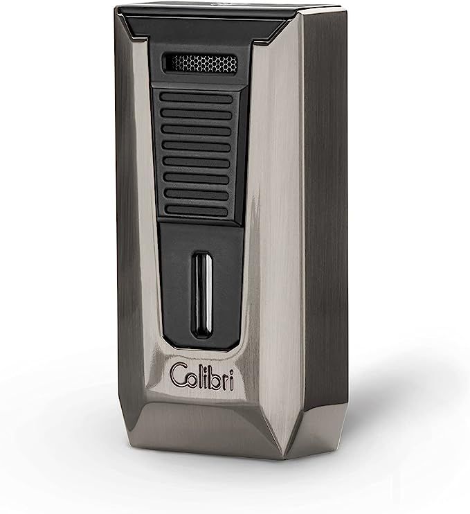 Colibri Double Flame Slide Gunmetal/Black - vooraanzicht