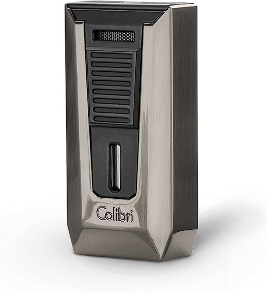 Colibri Double Flame Slide Gunmetal/Black - vooraanzicht