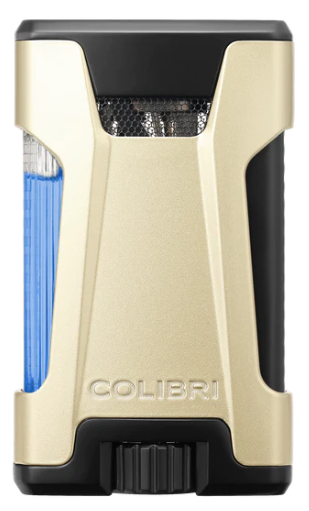 Colibri Double JetFlame Rebel Gold - vooraanzicht