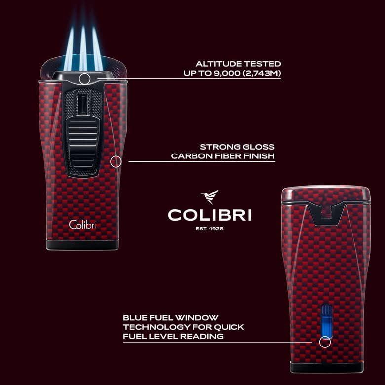 Colibri aanst. Triple Flame Monaco Carbon Fiber Red - detail