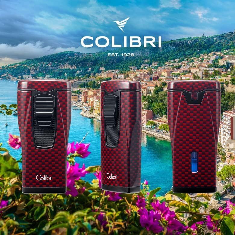 Colibri aanst. Triple Flame Monaco Carbon Fiber Red - zijaanzicht