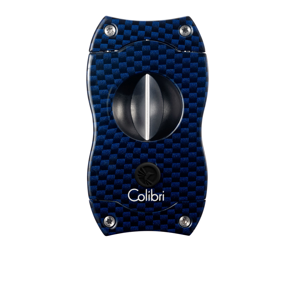 Colibri sig. knip. V-Cut Carbon Fiber Blue - vooraanzicht