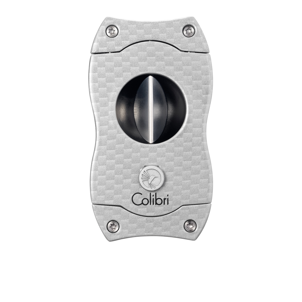Colibri sig. knip. V-Cut Carbon Fiber Silver - vooraanzicht