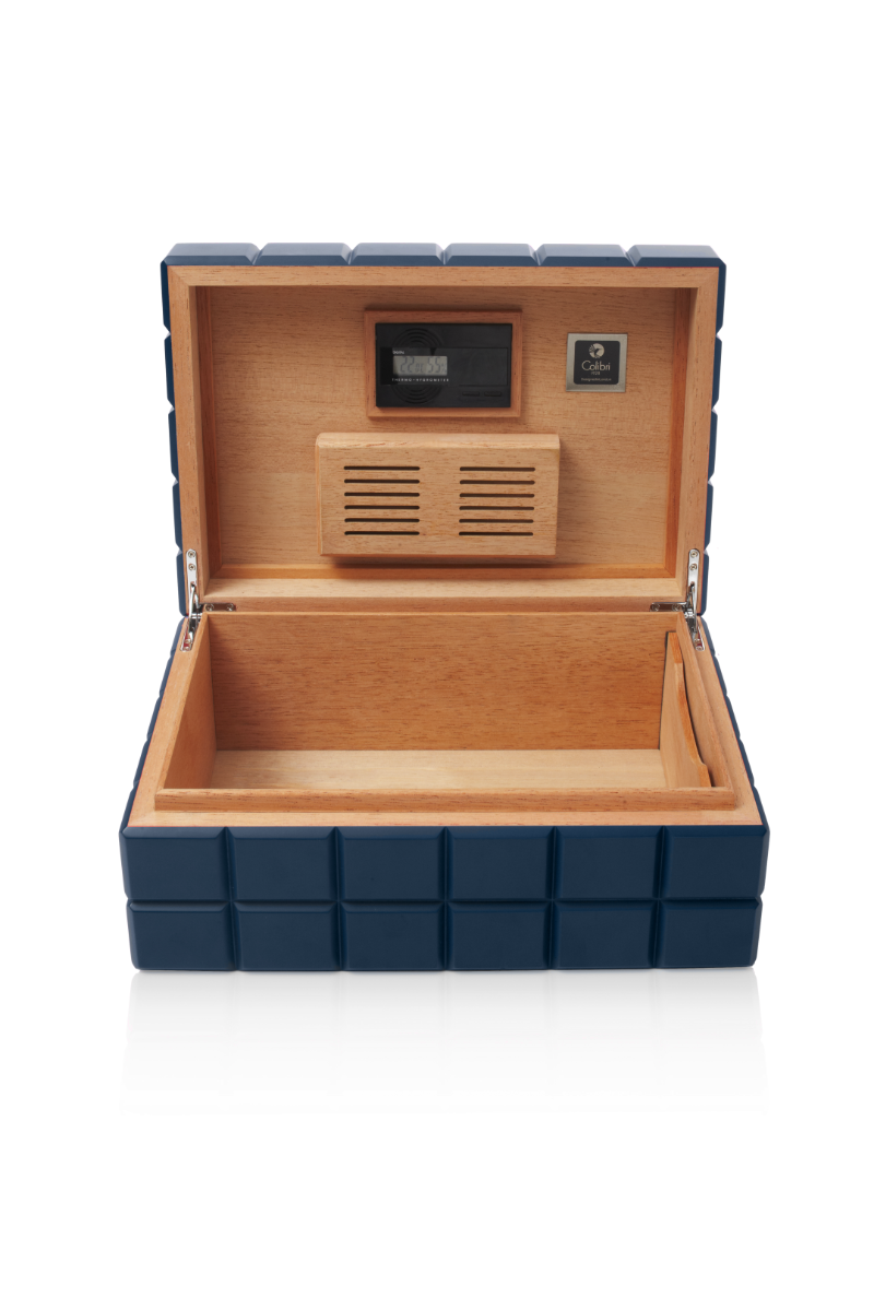 Colibri Humidor Heritage Blue - detail interieur