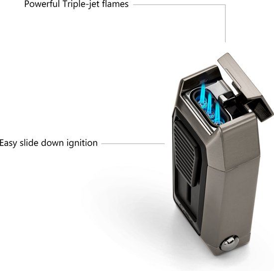 Colibri aanst. Triple Flame Quantum Gunmetal - zijaanzicht