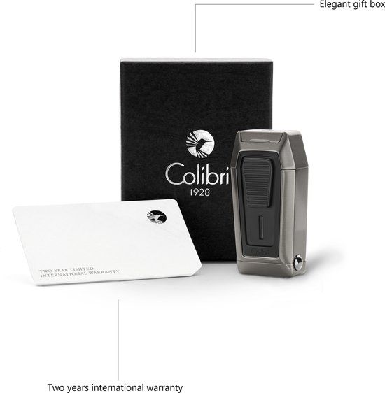 Colibri aanst. Triple Flame Quantum Gunmetal - achterzijde