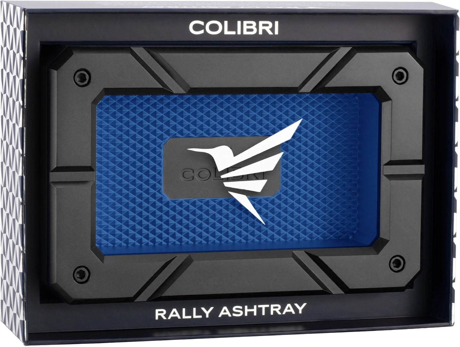 Colibri - Ashtray Rally - Black/Blue - bovenaanzicht