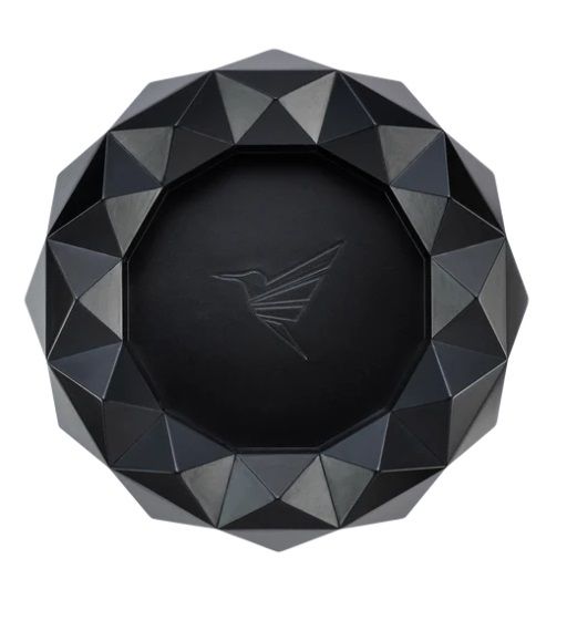 Colibri Ashtray Quasar Round Black - bovenaanzicht