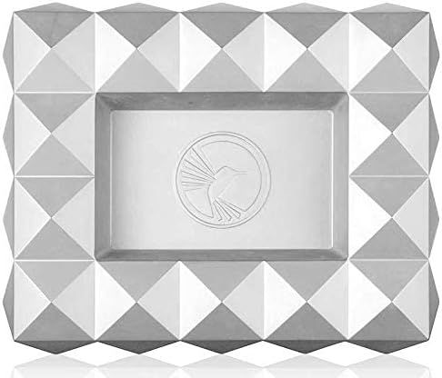 Colibri Ashtray Quasar Matte Silver - bovenaanzicht