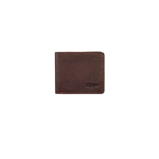 Zippo lederwaren Mens Wallet With Coin Brown - vooraanzicht