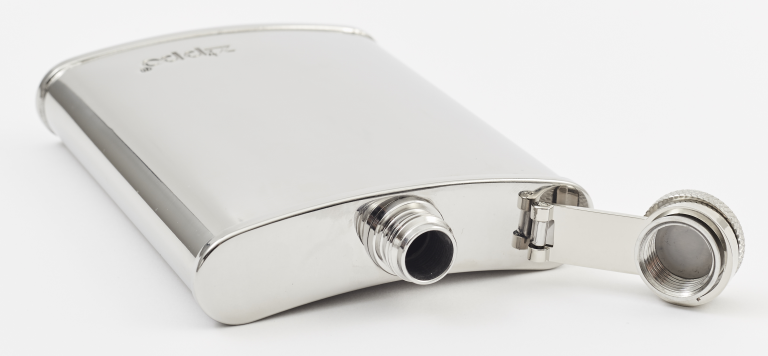 Zippo Flask Chroom 6 oz / 177 ml - achteraanzicht