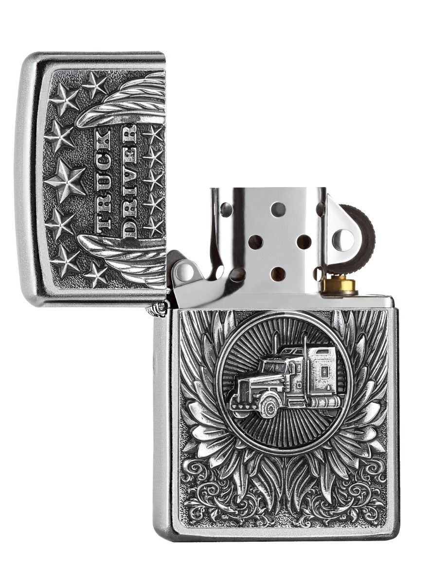 Zippo Aansteker 207 trucker - achteraanzicht