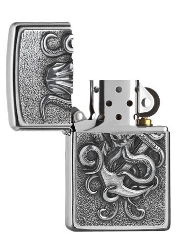Zippo Aansteker 205 Octopus - achteraanzicht