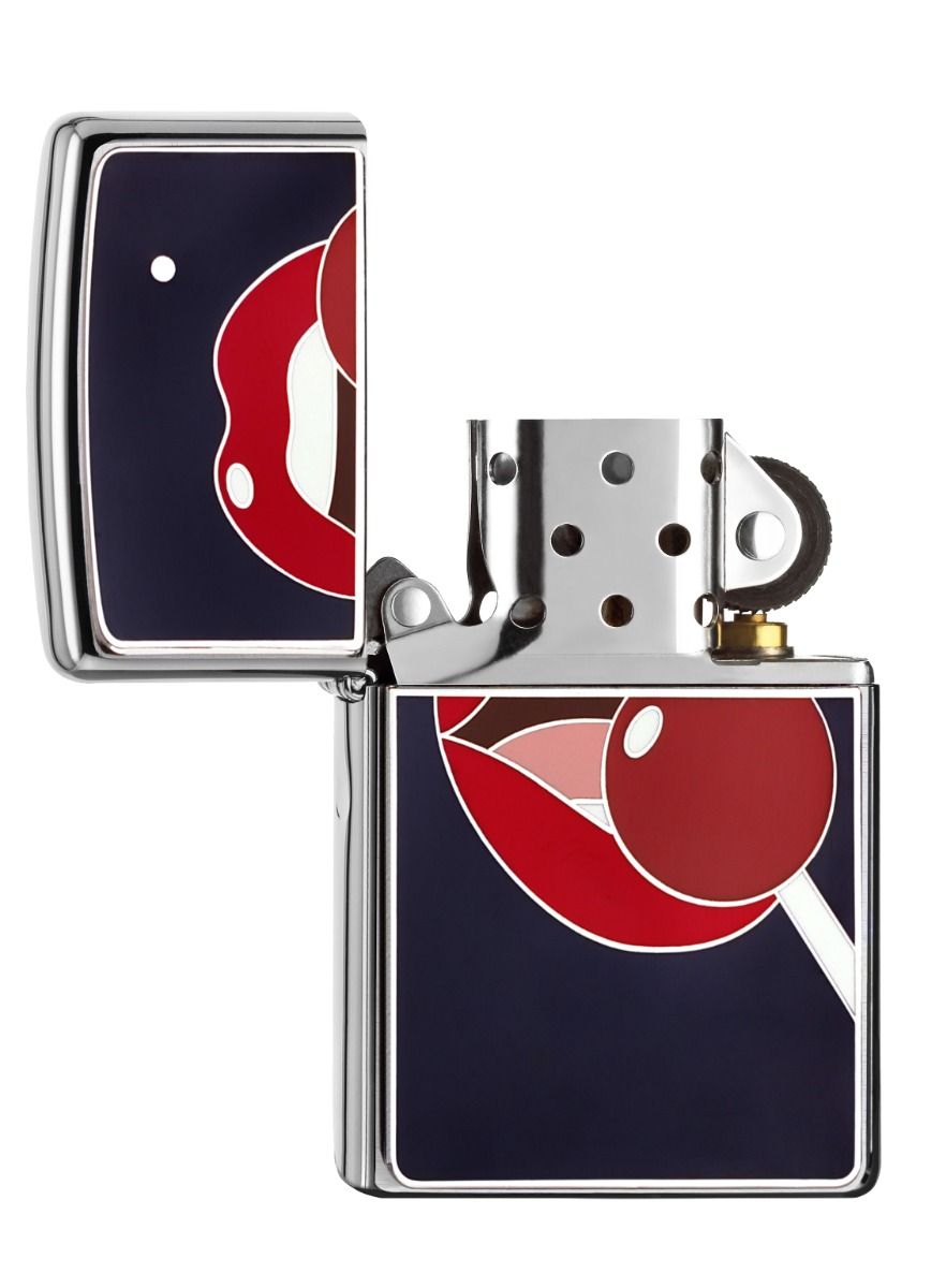 Zippo Aansteker 200 Lollipop Navy - achteraanzicht
