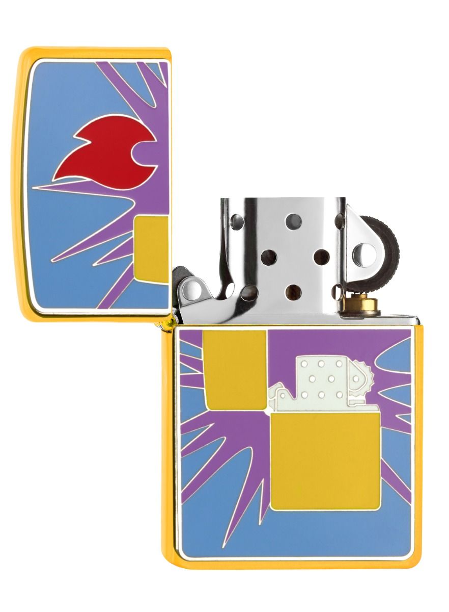 Zippo 46019 Pop Art Zippo Lighter - achteraanzicht