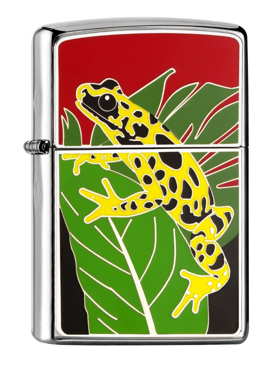 Zippo Aansteker 250 Golden Poison Frog - vooraanzicht