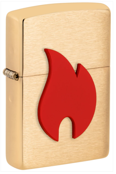 Zippo Aansteker - 204B Big Flame Design - vooraanzicht