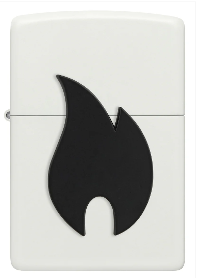 Zippo Aansteker - 214 Big Flame Design - achteraanzicht