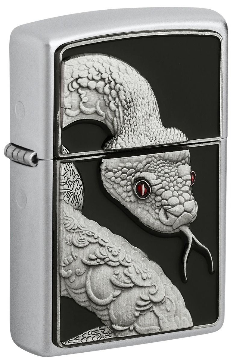 Zippo Aansteker - 205 Snake Eyes Emblem - vooraanzicht