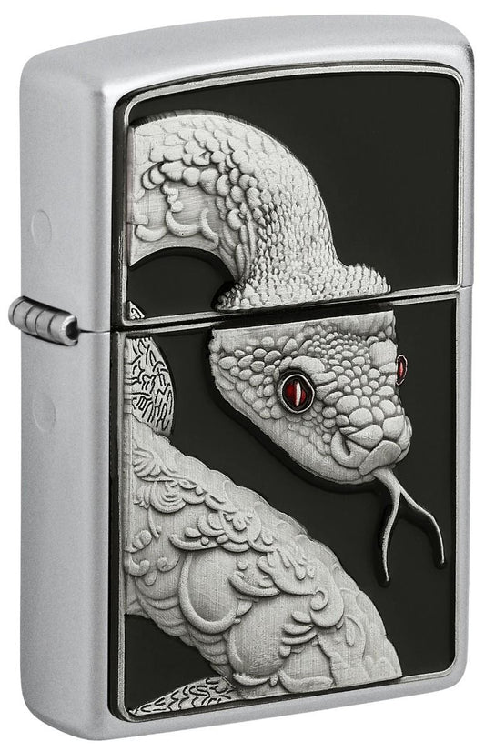 Zippo Aansteker - 205 Snake Eyes Emblem - vooraanzicht