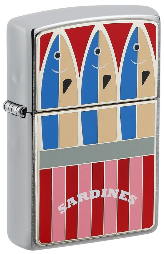 Zippo Aansteker - 200 Sardines Emblem - vooraanzicht