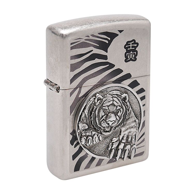 Zippo Aansteker Asian 2022 Black Tiger Special B. - achteraanzicht