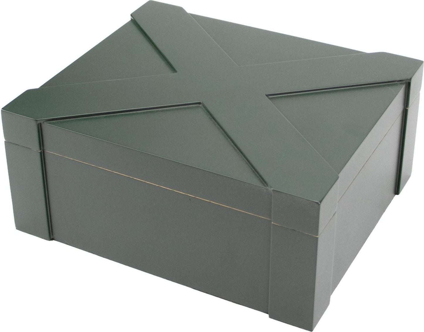 Humidor Dark Green 30-40 sigaren - vooraanzicht productfoto