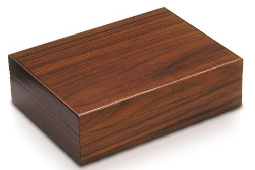 Jemar Humidor 33 Walnut 40 sigaren - vooraanzicht walnoothout Jemar humidor