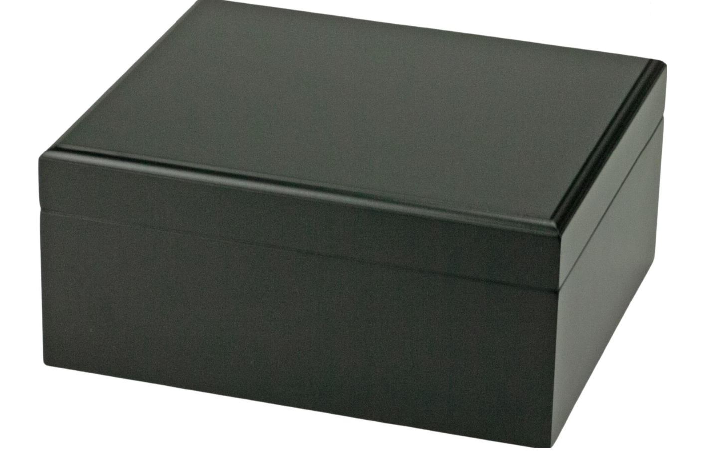 Humidor Giftset Black + Knipper + Koker + Asbak - binnenaanzicht met accessoires