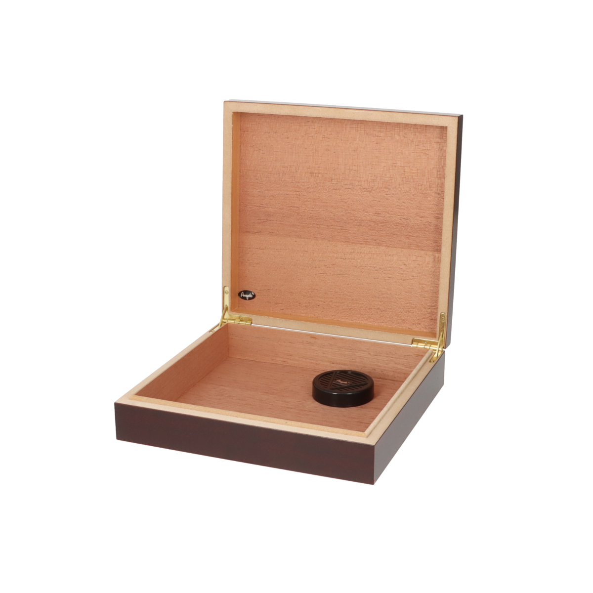 Humidor Bruin hout - binnenaanzicht met cederhout bekleding